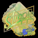 Sticker | s1mple (Holo) | Rio 2022